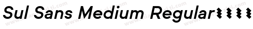Sul Sans Medium Regular字体转换